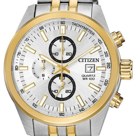Citizen Quartz Two Tone Chronograph Watch